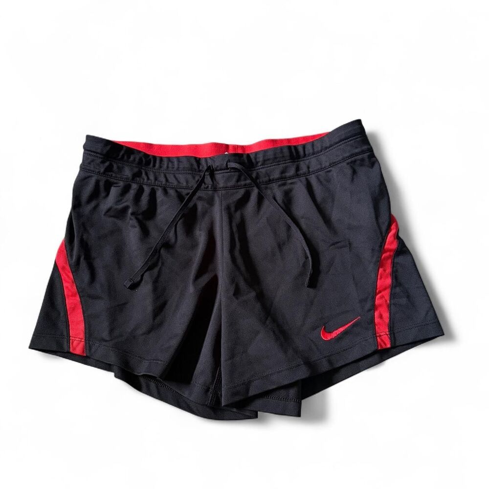 Nike Women's Black and Red Shorts